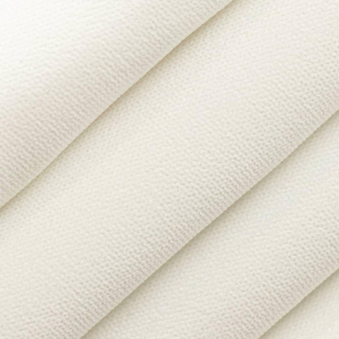 White Stain Resistant Performance Pet Friendly Textured Upholstery Fabric by The Yard - SKU: Essex Eggshell
